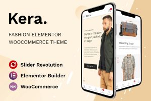 Download Kera - Fashion Elementor WooCommerce Theme Header & Footer builder with Elementor One-Click Demo Installation Optimized Mobile WooCommerce