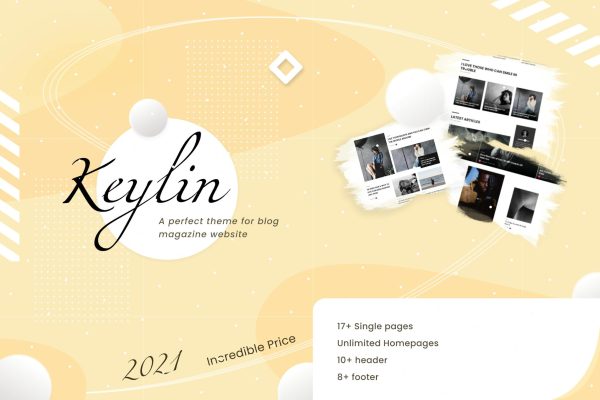 Download Keylin WordPress Magazine and Blog Theme