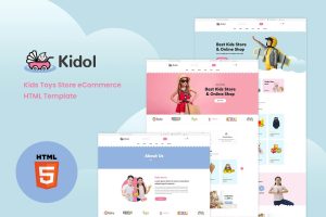 Download Kidol - Kids Toys Store eCommerce HTML Template Kids Toys Store eCommerce HTML Template is a stunning, responsive, and elegant HTML5 template
