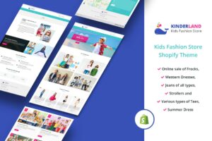 Download Kinder land - Kids Fashion Store Shopify Theme Kids Fashion, Baby Clothing & Kids Toys and Learning Accessories Sectioned Shopify Template