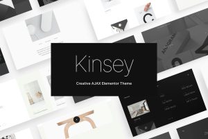 Download Kinsey – Creative AJAX Elementor Theme Slick minimalistic feel. smooth AJAX pages transitions and highly optimized frontend performance