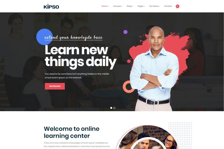 Download Kipso - Education LMS WordPress Theme