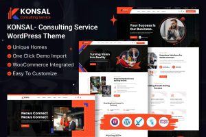 Download Konsal - Corporate Business & Consulting WordPress Konsal – Corporate Business & Consulting WordPress Theme is a minimal and contemporary WordPress