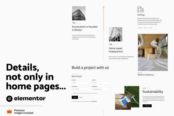 Download Konstruktion - Construction Architecture WordPress The Ultimate WordPress Elementor Pro Theme for the Construction Industry and Architecture Studios