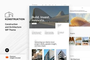 Download Konstruktion - Construction Architecture WordPress The Ultimate WordPress Elementor Pro Theme for the Construction Industry and Architecture Studios