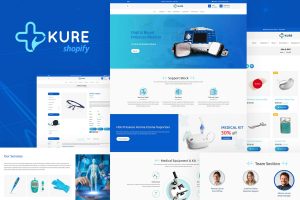 Download Kure | Medical Store Shopify Theme Pharmacy, Healthcare Clinic Medical Shopping eCommerce, Medicine & Drug Store Responsive Shop Theme