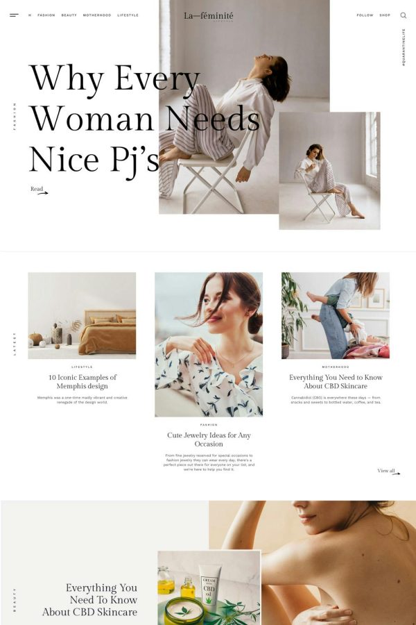 Download LaFeminite - Lifestyle Fashion WordPress Blog The Ultimate Niche WordPress Elementor Pro Theme for Bloggers and Influencers