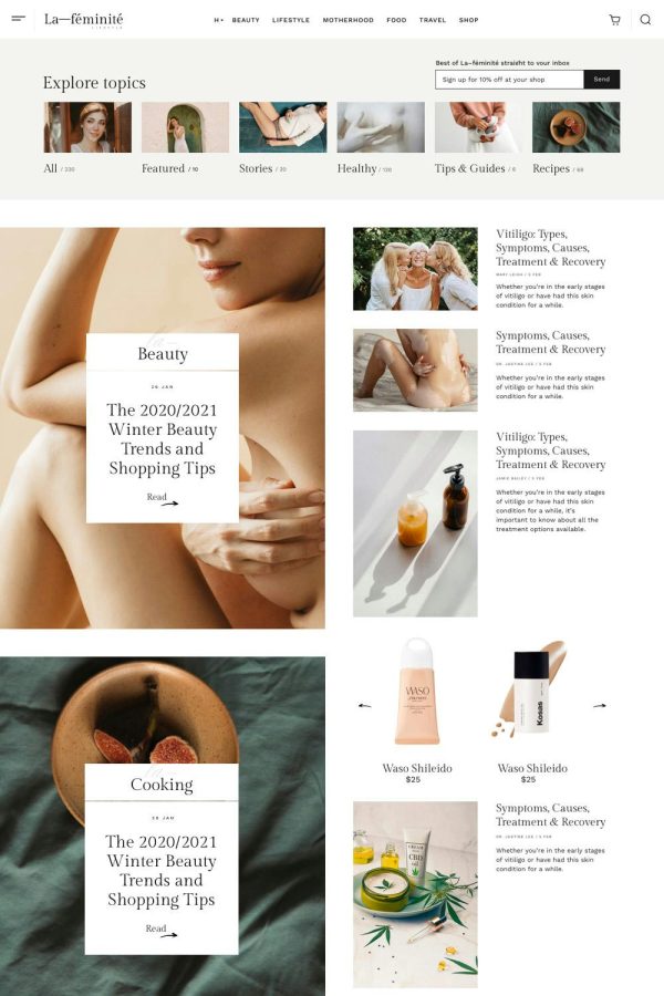 Download LaFeminite - Lifestyle Fashion WordPress Blog The Ultimate Niche WordPress Elementor Pro Theme for Bloggers and Influencers