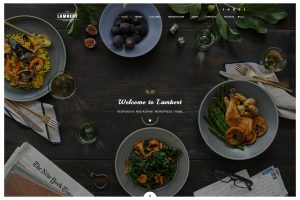 Download Lambert - Restaurant / Cafe / Pub WordPress Theme WPBakery Page Builder, Working booking system with emails, One-Click import demo data