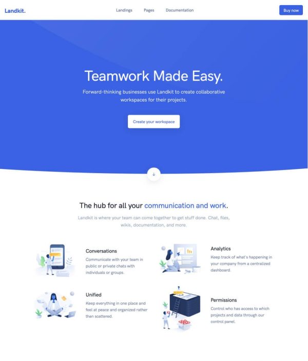 Download Landkit - Multipurpose Business WordPress Theme Build a beautiful, modern website the easy way with Landkit