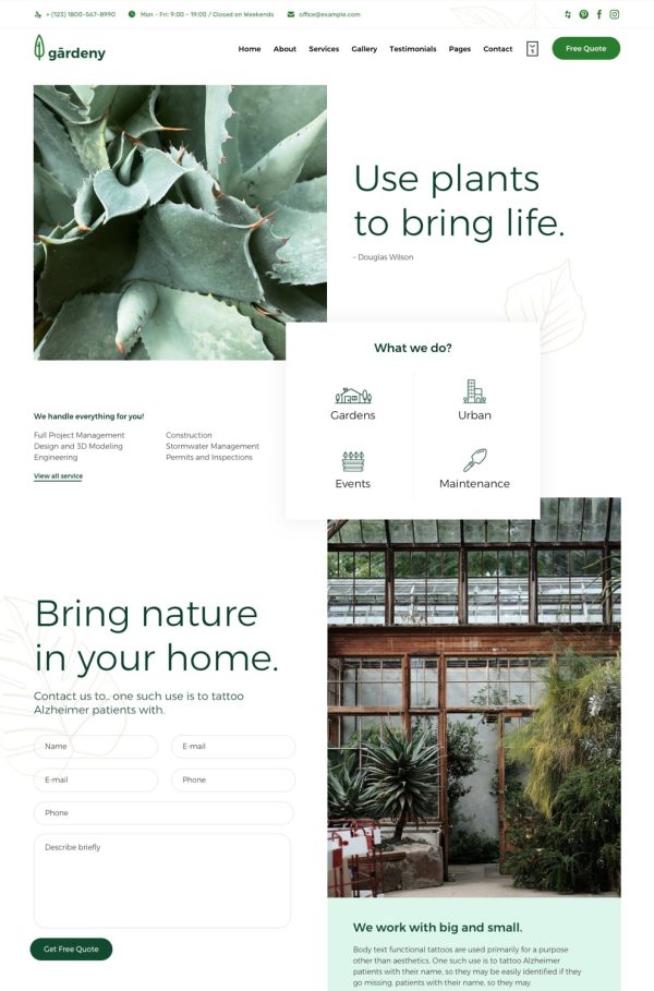 Download Landscaping - Garden Landscaper WordPress Theme The Ultimate Niche WordPress Theme for the Landscaping and Gardening Industry