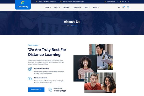 Download Learnway - Professional LMS Online Education Cours academic, college, courses, dance school, diving school, edulight, event, kindergarten, learning, l