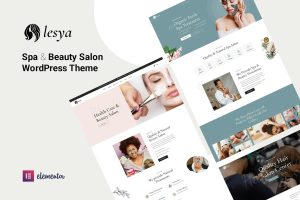 Download Lesya - Beauty Salon & Spa Massage WordPress Theme Beauty Salon Elementor WordPress, Perfect for Massage, Spa Wellness, Booking Calendar, WooCommerce