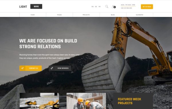 Download Lightwire Construction And Industry Theme