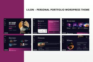 Download Lilon – Personal Portfolio WordPress Theme designer, elementor, freelancer, graphic designer, minimal, modern, photographer, web designer