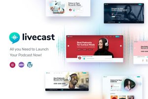 Download Livecast - Podcast Theme Livecast is a full toolkit(theme) to create a podcast/audio website with ease.