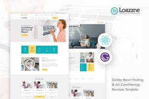 Download Loazzne - Gatsby React Heating & Air Conditioning air conditioning, cooling/heating, HVAC and ventilation services.