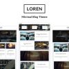 Download Loren Minimal Personal WordPress Blog Theme Loren is a modern and minimal WordPress blog theme, ready to start writing captivating articles.