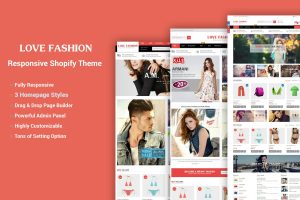 Download LoveFashion - Drag & Drop Builder Shopify Theme Responsive Multipurpose Sections Drag & Drop Builder Shopify Theme