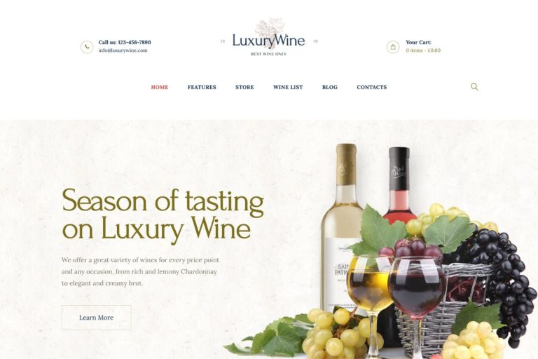 Download Luxury Wine | Liquor Store & Vineyard WP Theme