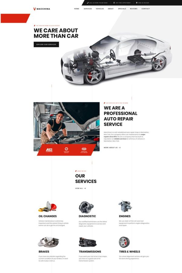 Download Macchina - Auto Car Repair WordPress Theme The Ultimate WordPress Elementor Pro Theme for Auto Repair & Car Mechanic and other Auto Businesses