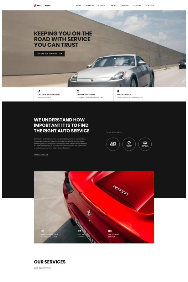 Download Macchina - Auto Car Repair WordPress Theme The Ultimate WordPress Elementor Pro Theme for Auto Repair & Car Mechanic and other Auto Businesses