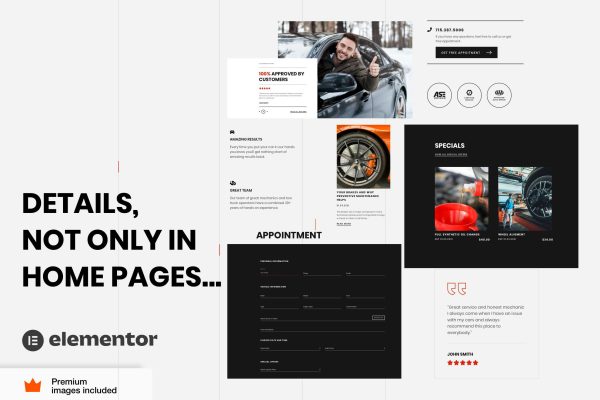 Download Macchina - Auto Car Repair WordPress Theme The Ultimate WordPress Elementor Pro Theme for Auto Repair & Car Mechanic and other Auto Businesses