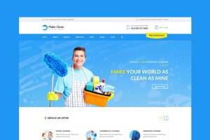 Download Make Clean - Cleaning Company HTML Template Cleaning Company