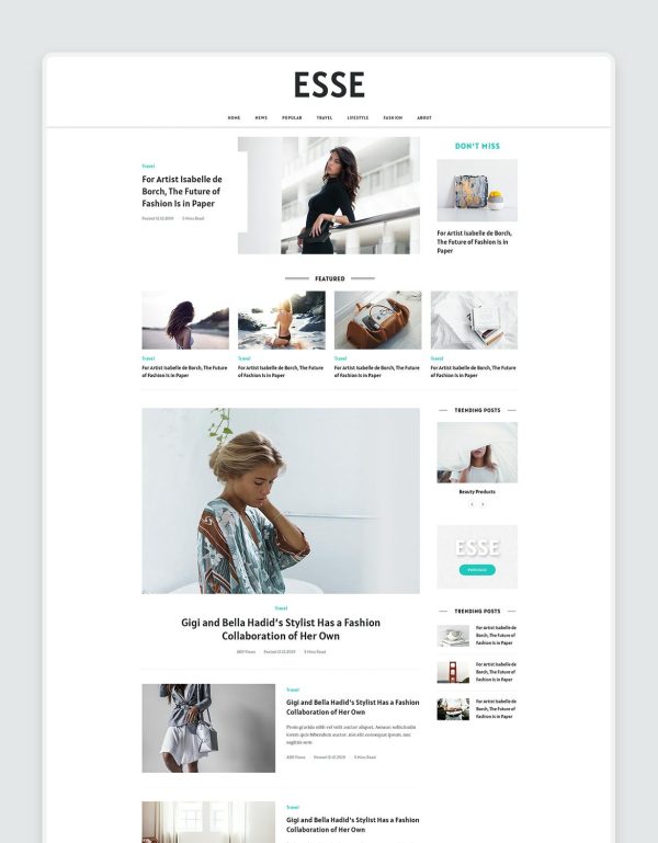 Download Malina - Personal WordPress Blog Theme Modern & stylish blog theme, that can give your readers an immersive browsing experience