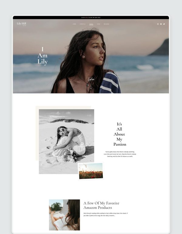 Download Malina - Personal WordPress Blog Theme Modern & stylish blog theme, that can give your readers an immersive browsing experience