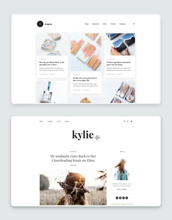 Download Malina - Personal WordPress Blog Theme Modern & stylish blog theme, that can give your readers an immersive browsing experience