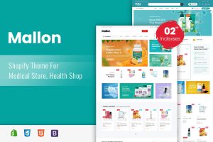 Download Mallon - Medical Store, Health Shop Shopify Theme Awesome Shopify theme designed for the pharmacy, medical and health online stores