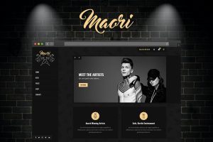 Download Maori - Tattoo Studio WordPress Theme A dark WordPress theme designed for tattoo & piercing studios and artists