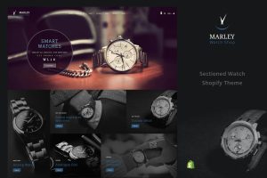 Download Marley | Sectioned Watch Shopify Theme Dark Layout for Luxury Watches Sale. Digital, Analog Watches, Watch Dials, Straps eCommerce Store!