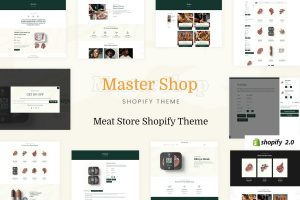 Download MasterChop - Meat Shop, Food Delivery Shopify Online Meat Delivery, Sea Food & Farm Fresh Pork Pig Chicken Meats. Packed Food Shopping Theme.