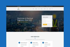 Download Max Electric - Electrician HTML Template Electrician / Handyman