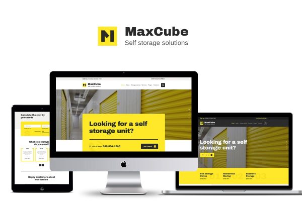 Download MaxCube Self Storage Business WordPress Theme