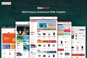 Download Maxshop - Multipurpose eCommerce HTML Template Clean and elegant design for online shop, store online market store with 3 mobile layouts