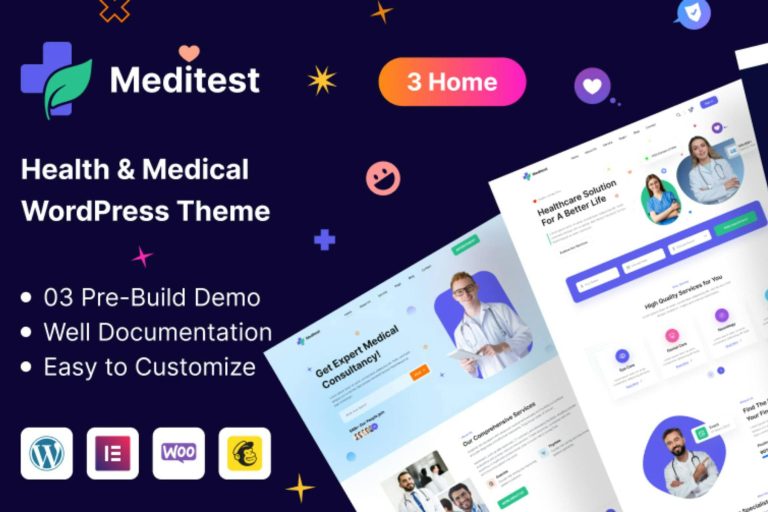 Download Meditest - Health Care Medical & Hospital Theme Your Healthcare Website with a Professional Medical & Hospital Theme