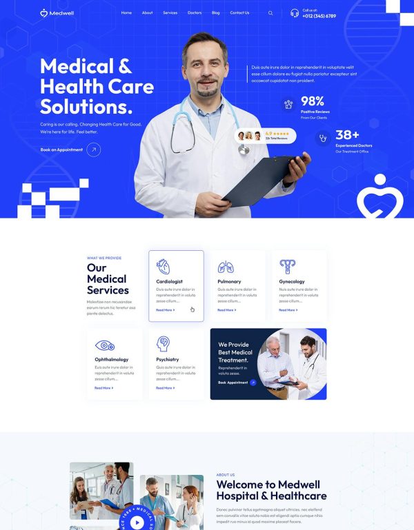 Download Medwell | Medical & Health Care WordPress Theme Medical & Health Care WordPress Theme