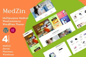 Download Medzin – Medical WooCommerce WordPress Health, Medical and Mega Shop WordPress Theme WP Medical Store Drugstore eCommerce Template Medical