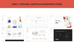 Download Mer's - Personal Portfolio WordPress Theme agency, clean, cv, elementor, freelancer, minimal, modern, multipurpose, onepage, professional