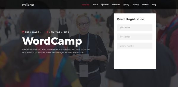 Download Milano | Event & Conference WordPress