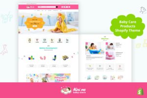 Download Mini Me - Baby, Kids Care Products Shopify Theme Baby, Infant Health Care Products! Shampoo, Tooth Brush, Diapers, Toys, Water Bottles, Soaps etc.,