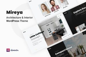 Download Mireya - Architecture & Interior Design WordPress Architecture, Portfolio, Interior Designer Elementor WordPress Theme, Dark & Light, Interior Design