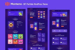 Download Monteno - NFT Portfolio WordPress Theme blockchain nft, collectibles, crypto, crypto art, cryptoart, digital, elementor, gallery, nft