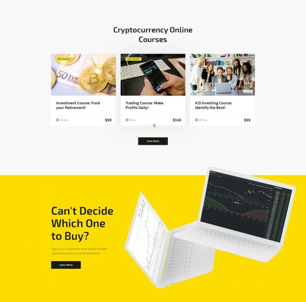Download Monyxi Cryptocurrency Trading Business Coach WordPress Theme