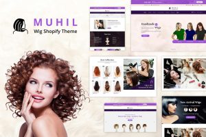 Download Muhil - Hair Wig, Hair Extensions Shopify Theme Shopify Hairdresser, Hair wig & Hair Salon eCommerce Store Design. Cosmetics, Beauty Salon Websites.