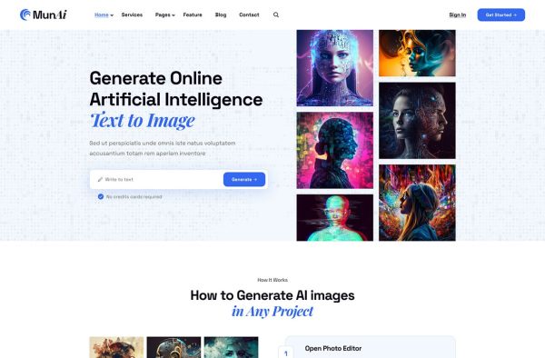 Download MunAi - AI Writer & Copywriting WordPress Theme ai, ai content, ai copywriting, AI Landing, ai writer, chatbot, chatgpt, content generator, content