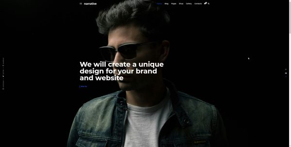 Download Narrative - Portfolio WordPress Theme 1-click Demo Install, eCommerce, 20+ Portfolio styles, Visual Page Builder (WPBakery)